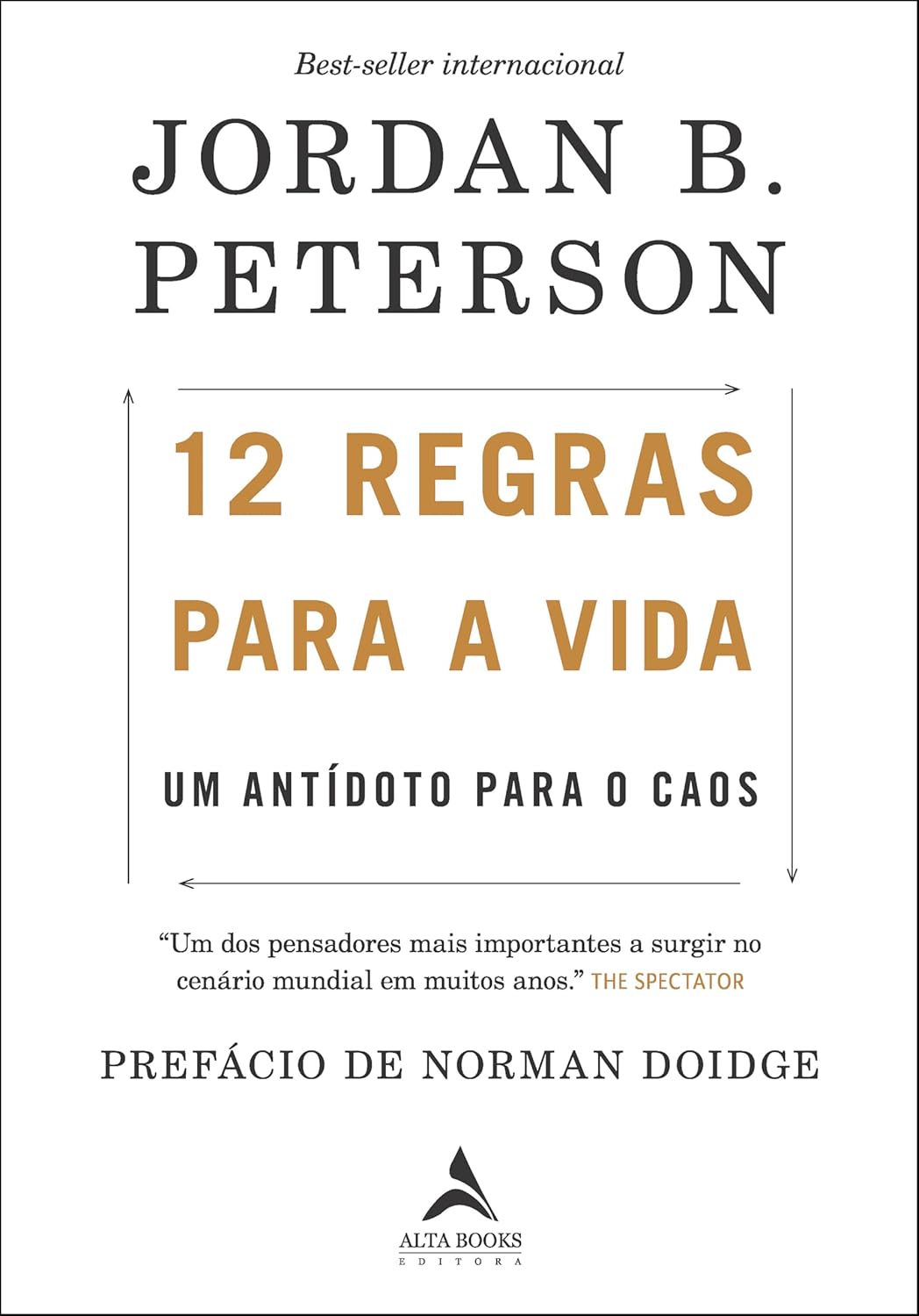 Livro 12 regras para a vida: Um ant&iacute;doto para o caos do autor Jordan Peterson